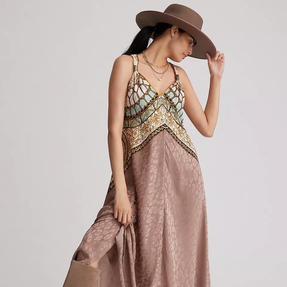 Mes Demoiselles Silk Slip Maxi Dress - Picture 1 of 3